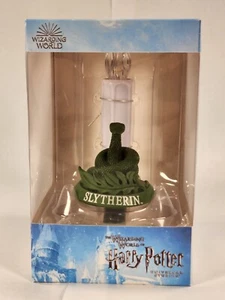 Universal Studios Harry Potter Slytherin Christmas Tree Ornament with Candle NEW - Picture 1 of 3