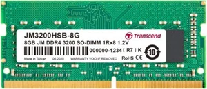TRANSCEND 8GB JM DDR4 3200 SO-DIMM 1Rx8 - Picture 1 of 1