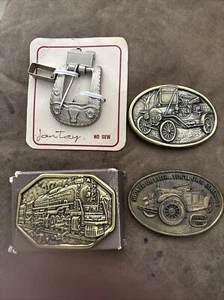 Lot of 4 Vintage Belt Buckles - Picture 1 of 3