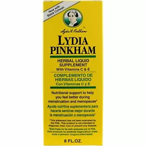 Lydia Pinkham Herbal Supplement Vitamin C & E Nutritional Support 8oz Pack of 3 - Picture 1 of 2