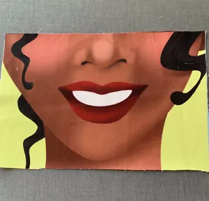 Princess & The Frog Tiana Mouth Panel 100% Cotton Woven Child Size 5x7.5” - Bild 1 von 1