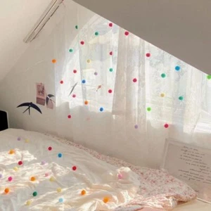 10Pcs DIY Curtain Pendant Candy Color Cartoon Accessory New Curtain Plush Ball - Picture 1 of 10