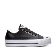 converse basse nere pelle