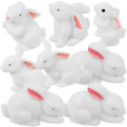 Collection de miniatures en résine lapin de Pâques pour exposition de jardin de fées