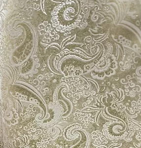 Tessuto broccato metallico oro avorio paisley largo 60"" venduto da The Yard - Foto 1 di 2