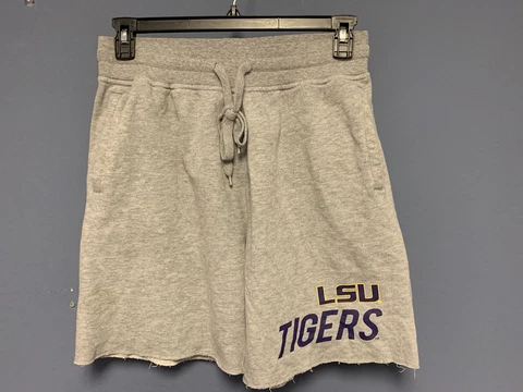 Sideline Apparel LSU Tigers Shorts Gray Medium Cover
