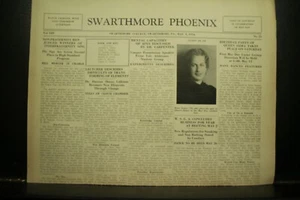 Swarthmore Phoenix rare old vintage depression era College Newspaper May 8 1934 - Picture 1 of 1