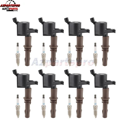 8x Ignition Coil & Spark Plug Kits for Ford 2008-2014 Expedition 2007-2010 F-150 - Image 1 of 4