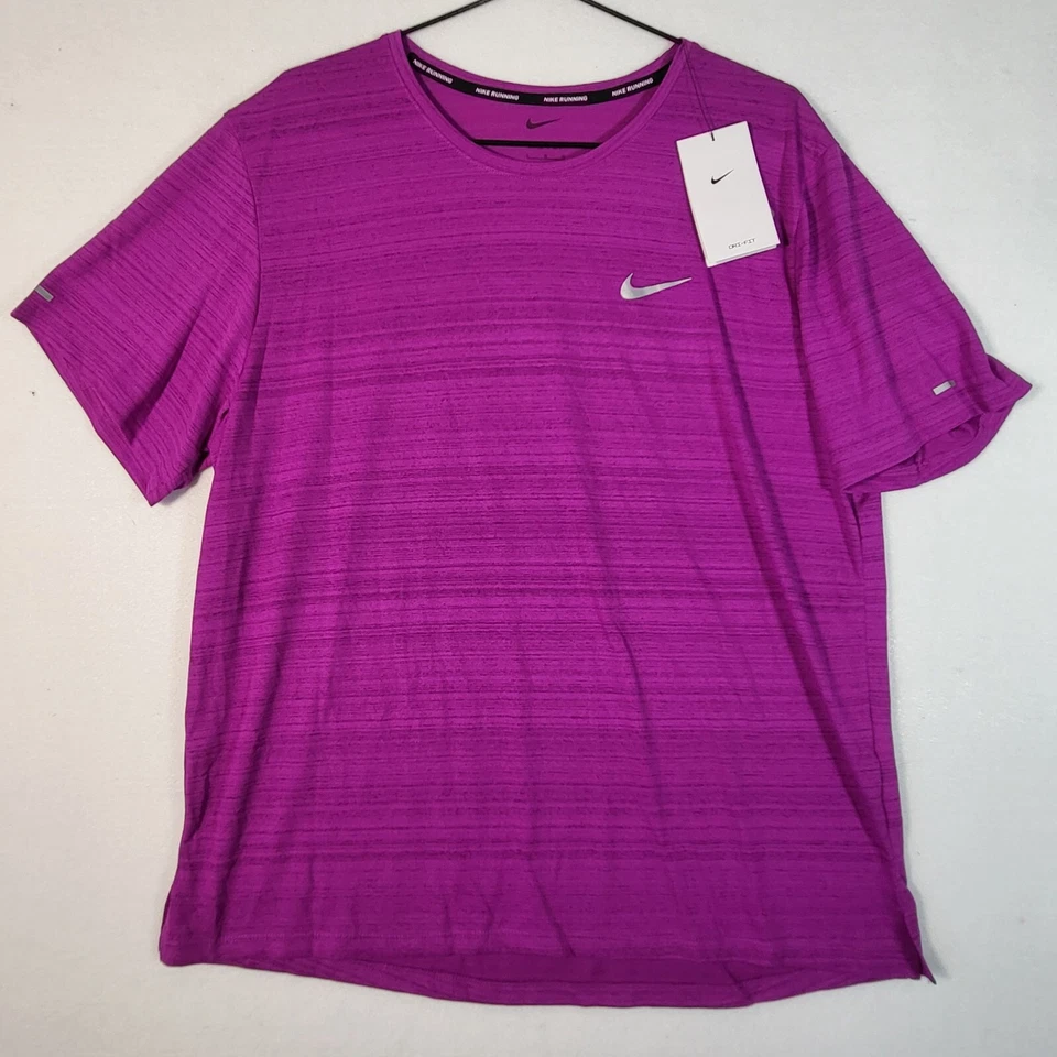 Nike Stride Dri-Fit Miler Running Men Size Small Tank Top Smoke Grey AJ7562-085