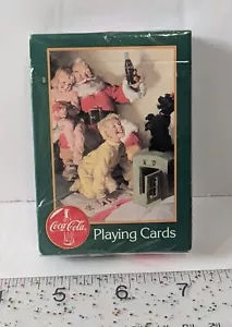 Coca-Cola Coke Playing Cards Vintage Santa 1996 Sealed New Old Stock ๐ - Picture 1 of 2