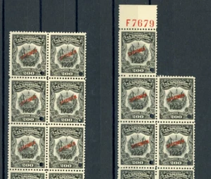 EL SALVADOR Revenue 200 Colones* ABNCo *F7679* 1925 SPECIMEN Blocks{19} MNH ZU42 - Picture 1 of 5