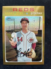 2020 Topps Heritage Chrome Gold Refractor #THC455 Sonny Gray 2/5