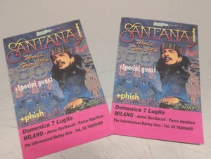 2 Biglietto Santana World Tour 1996 Arena Spettacoli Milano 7 Luglio - Picture 1 of 1