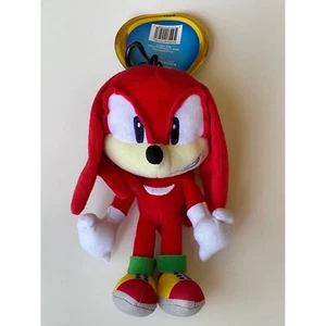 Clip de felpa de 8 pulgadas Sega Sonic The Hedgehog Knuckles - Imagen 1 de 4