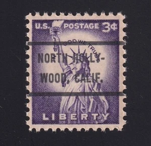 1035c Liberty 3c Bureau Precancel “North Hollywood Calif.” PSS-72 MNH OG - Picture 1 of 1