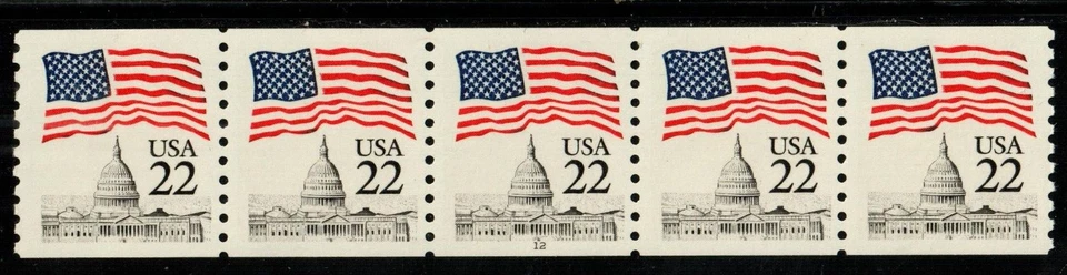 Scott 2115 22¢ Flag over Capitol  P#12 MNH Free shipping in the USA - Image 1 of 1