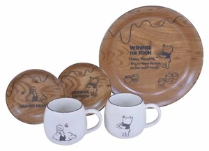 Sango Toki Disney Winnie the Pooh Slow Cafe Pair Set Mug Plate 3524-06 JAPAN - Picture 1 of 1