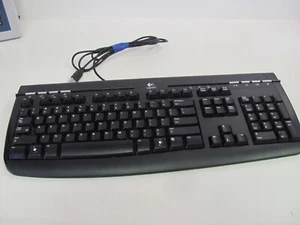 Logitech Internet 350 Keyboard Y-UM76A 867771-0403 Black Used - Picture 1 of 7
