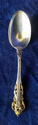 GOLDEN MEDICI 6" TEASPOON by Gorham Sterling 1971 - estate - Image 1 of 4