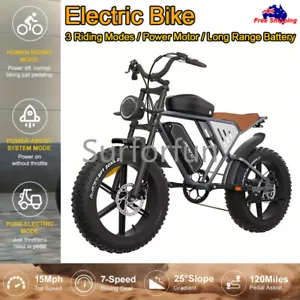 Electric Bike E-Bike 500W Motor 48V 34Ah Dual Removable Battery Camping Commuter - Picture 1 of 11