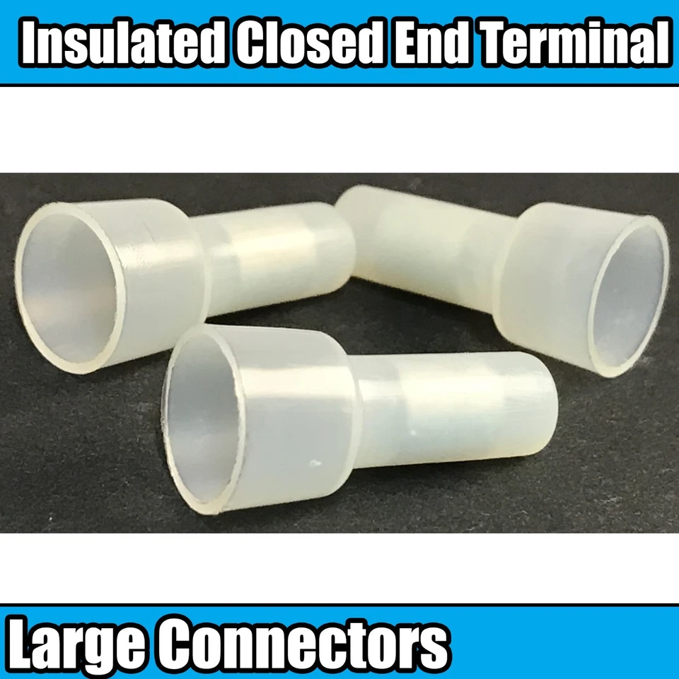 Insulated Closed End Large Connectors Connector Terminals Wire Crimp Electrical