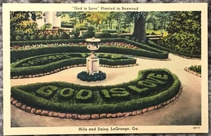 Lagrange Georgia Hills and Dales View of God is Love Postcard Vintage Original - Picture 1 of 1