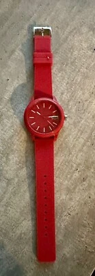 NUEVO Reloj Lacoste Banda Goma ¡¡ROJO CALIENTE!! UNISEX Foto 1 de 4