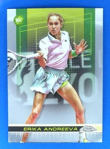 Tarjeta de tenis 2024 Topps cromada Erika Andreeva #24 novato PTPA RC - Imagen 1 de 2