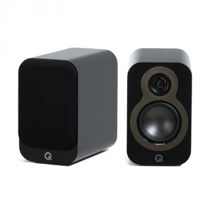 Q Acoustics 3010c Bookshelf Speakers Pair Satin Black - Picture 1 of 6
