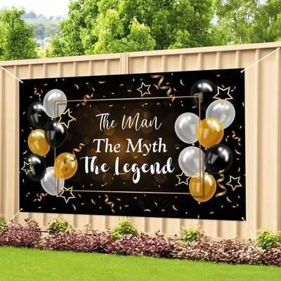 Мужчина миф легенда день рождения украшения мужской день рождения баннер Backdr... - Изображение 1 из 4