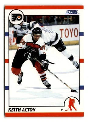 1990-91 Keith Acton Score - Philadelphia Flyers - Image 1 of 2