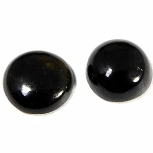 4.95 Ct Natural Green Tourmaline Round Pair Cabocho 8x2=7x3 Loose Gemstone - Picture 1 of 3