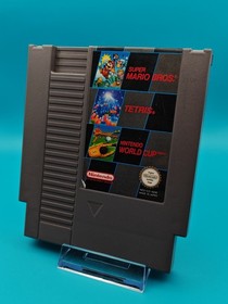 3-in-1 Mario/Tetris/World Cup (Nintendo NES, 1991) Modul + Anleitung