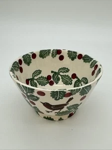 Emma Bridgewater Christmas Robin Bird & Berries old bowl. Collectors Club - Picture 1 of 3