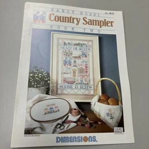 Dimensions Cross Stitch Pattern Chart Nancy Rossi COUNTRY SAMPLER BOOK 2 #125 - Picture 1 of 4