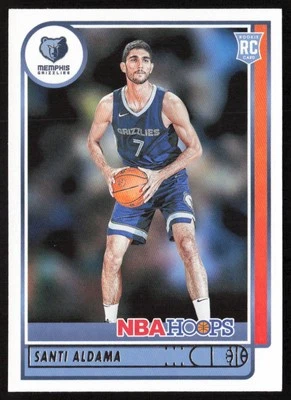 2021-22 Hoops Santi Aldama #207 Rookie Memphis Grizzlies - Image 1 of 2