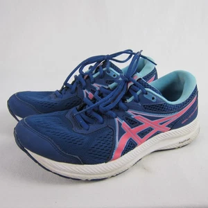 Asics Women’s 9 Everyday Comfort Amplifoam 1012B228 Blue And Pink - Picture 1 of 7