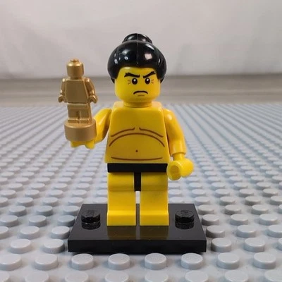 Lego Sumo Wrestler Minifigure Collectible Series 3 8803 CMF Rare HTF W Base - Image 1 of 4