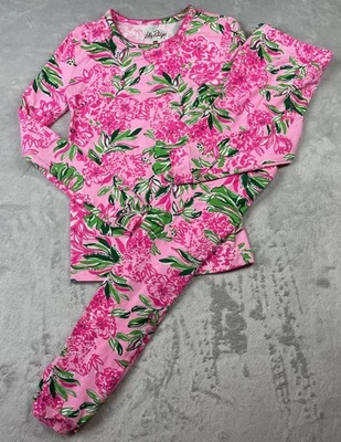 Lilly Pulitzer Niña 8 Rosa KOALA LA LA SAMMY PJ SET 2 piezas Pijama Ajustado Foto 1 de 4