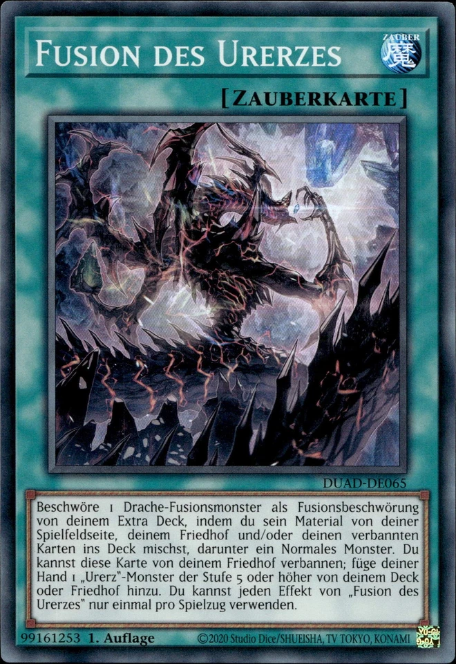 Fusion des Urerzes DUAD-DE065 Super Rare Duelist's Advance Yugioh Karte Deutsch - Bild 1 von 1