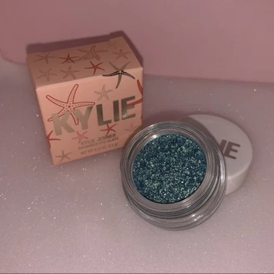 KYLIE JENNER Cosmetics SHIMMER EYE GLAZE Aqua Mama EYE SHADOW Metallic Blue Teal - Image 1 of 4