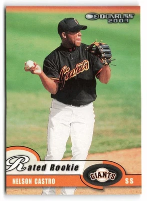 2003 Donruss #46 Nelson Castro Rookie San Francisco Giants RC - Image 1 of 2
