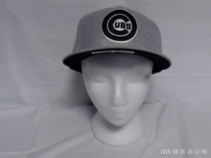 "New" "Other" 59Fifty Gray Heather New Era Chicago Cubs Fitted Hat Size 7-1/4" - Picture 1 of 7