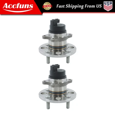 Conjunto de cojinete de cubo de rueda trasero derecho y derecho 2x para Hyundai Accent Kia Rio Rio5 tracción delantera Foto 1 de 4