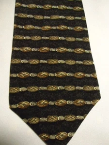 Peter Thomas graue Seidenkrawatte kunstvoll gestreift Design 55" neu - Bild 1 von 2