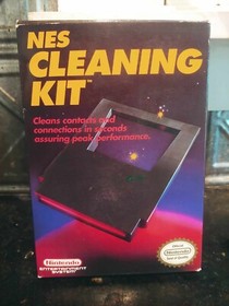 Vintage 1989 Nintendo NES System Cleaning Kit Original Cardboard Collector *BOX*