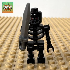 LEGO Castle, Fantasy: Black Skeleton Warrior 1, SWORD, cas327, 7094, SIEGE, 2007 - Picture 1 of 7
