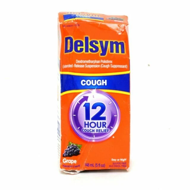 Delsym Dextromethorphan Polistirex Extended-Release Suspension 12 Hour Cough Relief - 5 fl oz