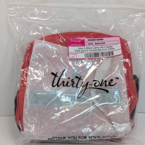 Thirty-One Icon Littles Carry All Caddy 267A Santa Suit Square 31 Christmas NEW - Picture 1 of 6