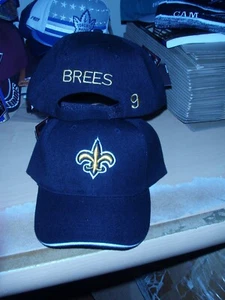 Drew Brees personalisiert #9 Vintage New Orleans Saints schwarz NFL Mütze - neu - Bild 1 von 2